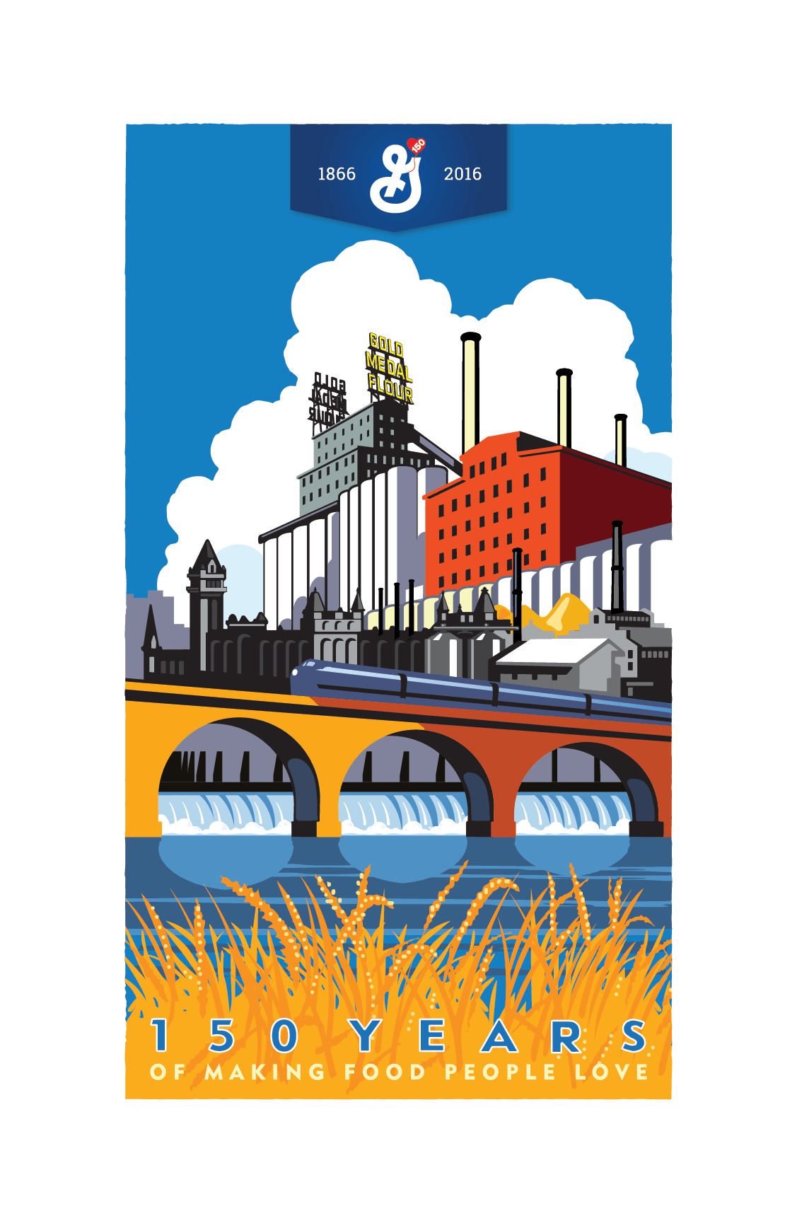 General Mills 150th anniversary artwork